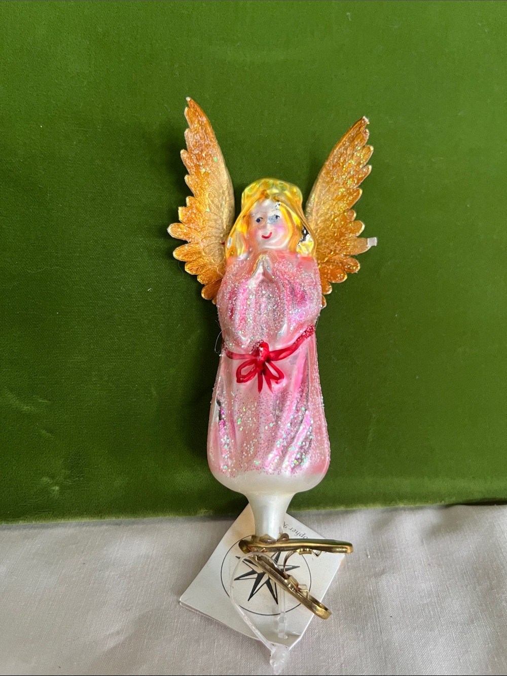 Radko Wings And A Prayer Angelique Angel 94 152 Clip Ornament